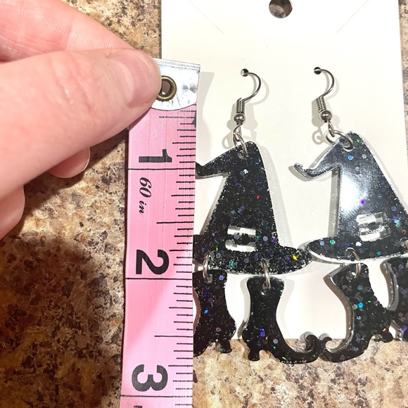 Witches Hat and Shoes Earrings - Picture 6 of 7